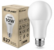 LED žárovka E27, 240V, 10W, 800lm, denní bílá